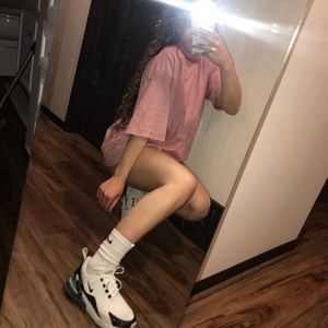 Oversized Red Stripe T Shirt